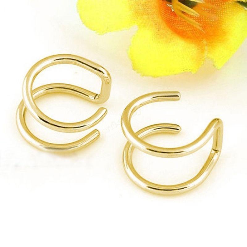 Men's Women's Chic Non-piercing Cartilage Cuff Earrings Ear Clip