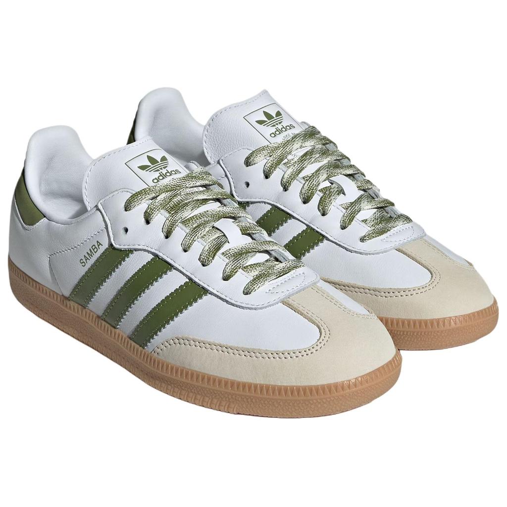 adidas Женские кроссовки Samba Og 'White Tech Olive Gum' JS1352