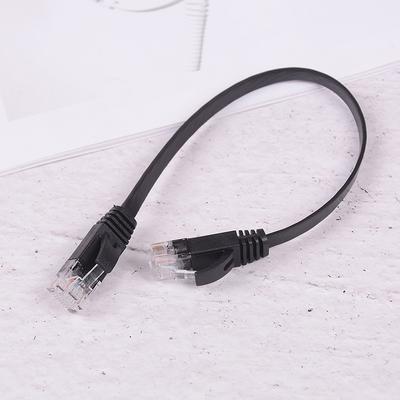 Черный кабель Rj45 Ethernet 10 дюймов 25 см сетевой шнур Cat патч-корд Интернет Cat6 провод