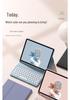 Круглая Bluetooth-клавиатура для iPad в кожаном чехле с держателем для стилуса для Air/Pro/A16