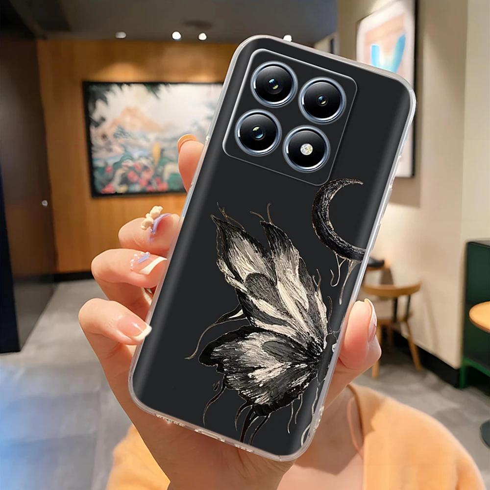 Для Xiaomi 14T Чехол Мягкий Силиконовый Прозрачный Противоударный Чехол для Телефона Для Xiaomi Mi 14t Pro Mi14T Легкая Задняя Крышка Funda Capa
