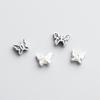 Handmade S925 Sterling Silver Thai Butterfly Spacer Beads for DIY Jewelry Necklace or Bracelet Crafting