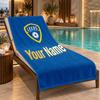 Пляжное полотенце Leeds United с индивидуальным именем, персонализированный текст, мягкое полотенце, для плавания, путешествий, ванны, подарок
