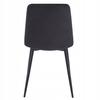 Black velvet loft chair with metal frame for living room and kitchen Furnitex