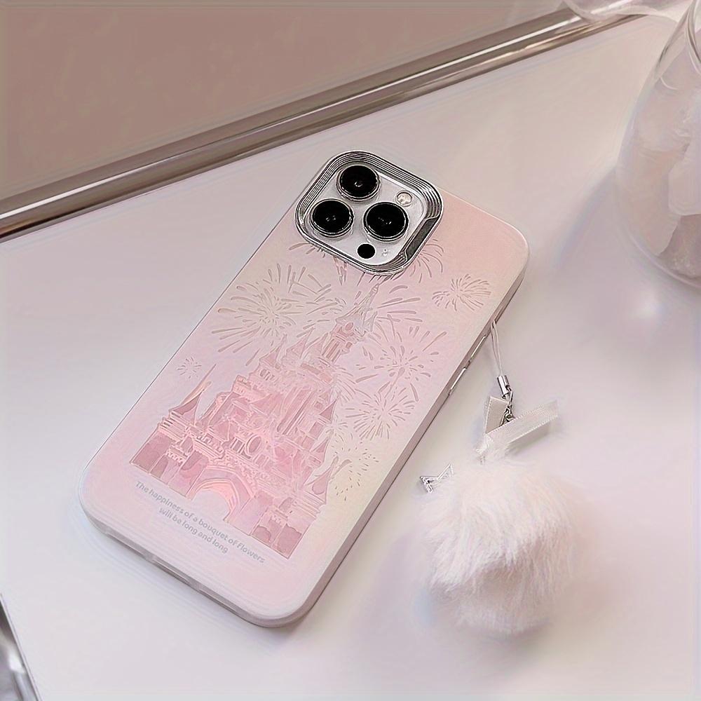 Женский чехол для телефона Aesthetic Dream Castle Fireworks для iPhone 15 14 13 12 11 Pro XS Max, чехол для iPhone 14Plus 14promax 15Plus Laser Matte Hard Back Cover