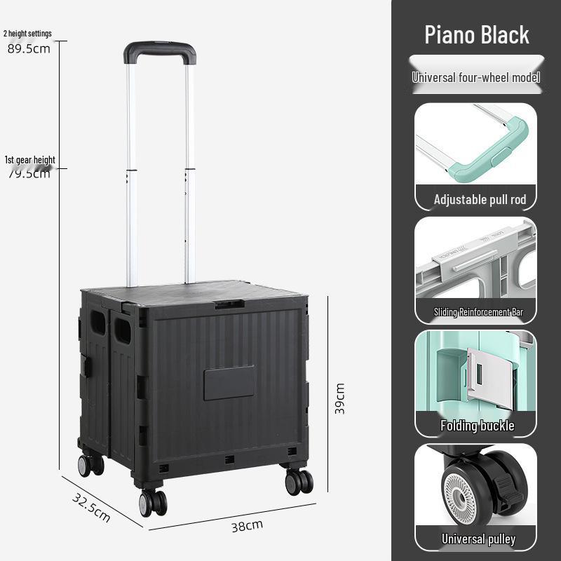 Portable Foldable Camping Trailer & Shopping Cart