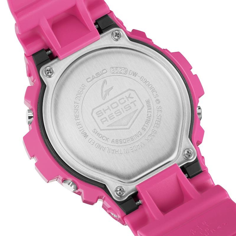 Casio Мужские часы G-SHOCK, смола, водостойкость 200 м, цифровые, ударопрочные, кварцевые, DW-6900RCS-4