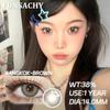 Funsachy New Natural Color Contact Lenses for Eyes Y2K Black Lens Korean Style Colorcon Blue Lens Gray Pupil Annual