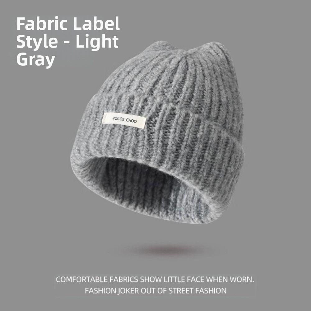 High Quality Solid Color Knitted Beanies Anti-cold Outdoor Winter Autumn Hats Keep Warm Ladies Casual Cap For Women/Men/Students