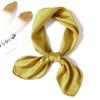 Simple Solid Color Scarf Female Imitation Silk Small Square Scarf 70Cm Basic Style With Shirt Professional Scarf Tied Hair