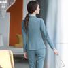 Autumn Women Formal Two Piece Blazer And Pant Suits Set Long Sleeve Work Wear Elegant Suit Woman