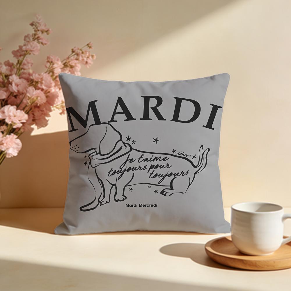 Popular MMardi Mercredied Cushion Cover Stylish Washable Pillow Cover Ideal for Couch Bedroom Car Decoration