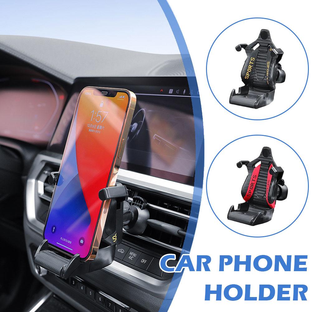 Universal Racing Seat Mobile Phone Holder Car Air Vent Air Racing Navigation Design Seat Clip Holder Car Holder Outlet Moun Q0M1