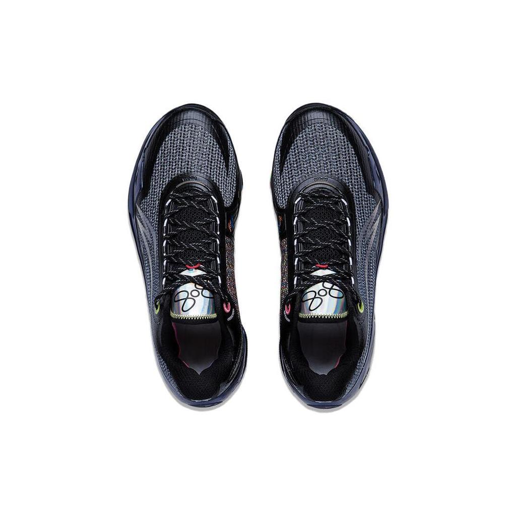 Li Ning Wade 808 Ультра-амортизация, Износостойкие Низкие Баскетбольные Кроссовки Мужские Черные ABAT051-5