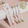 Adult Soft Bristle Toothbrush with Tongue Scraper, Wide Head, and 4 Color Options