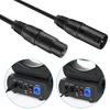 HOLDLAMP 10ft DMX Cable, 3m 3-Pin DMX Cable with XLR Male to Female Metal Connectors