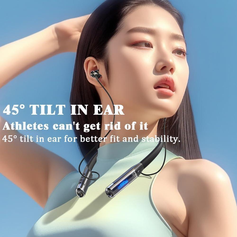 Hands-Free Wireless Headset Bass Stereo Neckband Earphones Fashion Bluetooth Headphone Sports