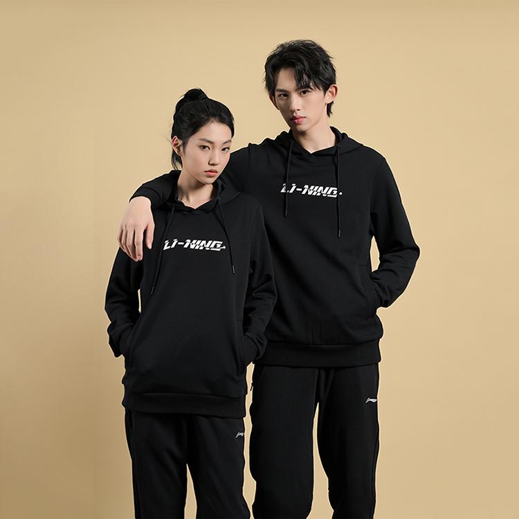 Толстовки Li Ning Унисекс С капюшоном Утепленные Обычные AWDUH91-1