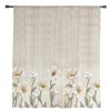 Vintage Background Flowers Sheer Curtains For Living Room Bedroom Kids Room Tulle Window Treatment Drapes