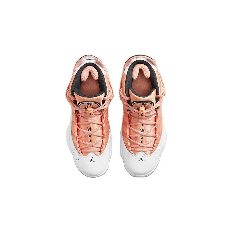 Кроссовки Air Jordan 6 Rings GS Light Madder Root Детские Розовый Светло-малиново-коричневый Черный DM8963-801
