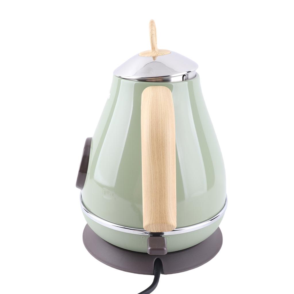 Электрический чайник 1,7 л Ретро Дерево Защита от сухого кипячения Домашний электрический чайник с дисплеем температуры