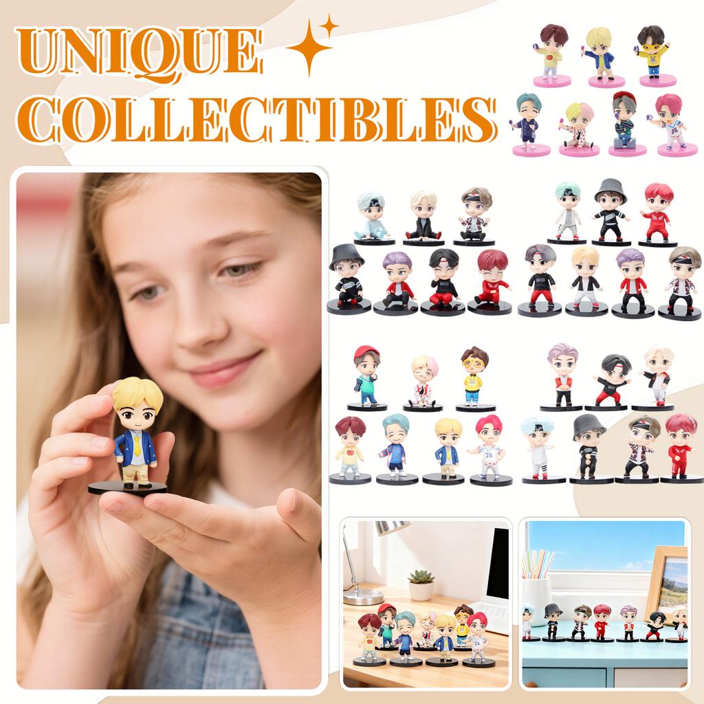 Набор фигурок, 7 шт. 8 см ПВХ куклы-идолы, Милые коллекционные фигурки для фанатов, Украшение для рабочего стола и подарок
