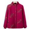 Grandma's New Pure Cotton Cotton Jacket with Fat Plus Size Mother's Cotton Jacket with Middle-aged and Elderly Warm Cotton Thickened Jacket for Women