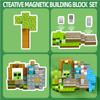 89PCS Creative Mine Magnet World Магнитные строительные блоки Органы Сцена замка слизи Подходит для мальчиков и девочек Подарок на день рождения