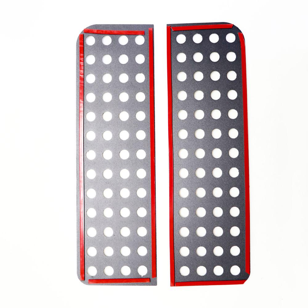 2pcs Rear Door Window Glass Cover Strip Decor Trim For 18-22 Jeep Wrangler JL JT