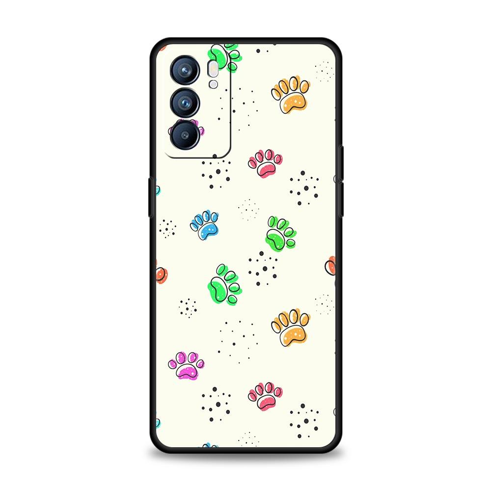 Милый чехол для Oppo Reno8 Reno7 Reno6 Pro A54 5G Find X6 X5 A53 A52 A9 A15 A95 A17 A16 A76 A74 A57 A31