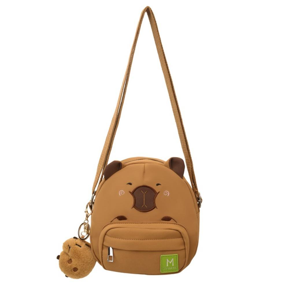 Anti-splash Water Cartoon Shoulder Pouch Plush Doll Pendant Creative Crossbody Bag Women