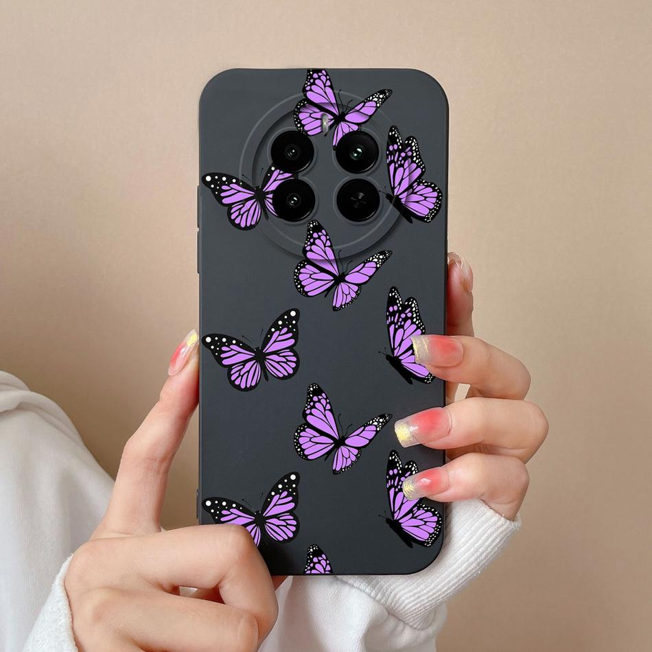 Чехол в форме сердца для Realme 12 Pro Plus 12 Lite Задняя крышка для Realme12 4G Чехол из жидкого силикона Защита камеры Корпус телефона