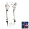 LED Lighted Skeleton Hand Props Exquisite Ghost Skeleton Hand Lamp  Halloween Decoration