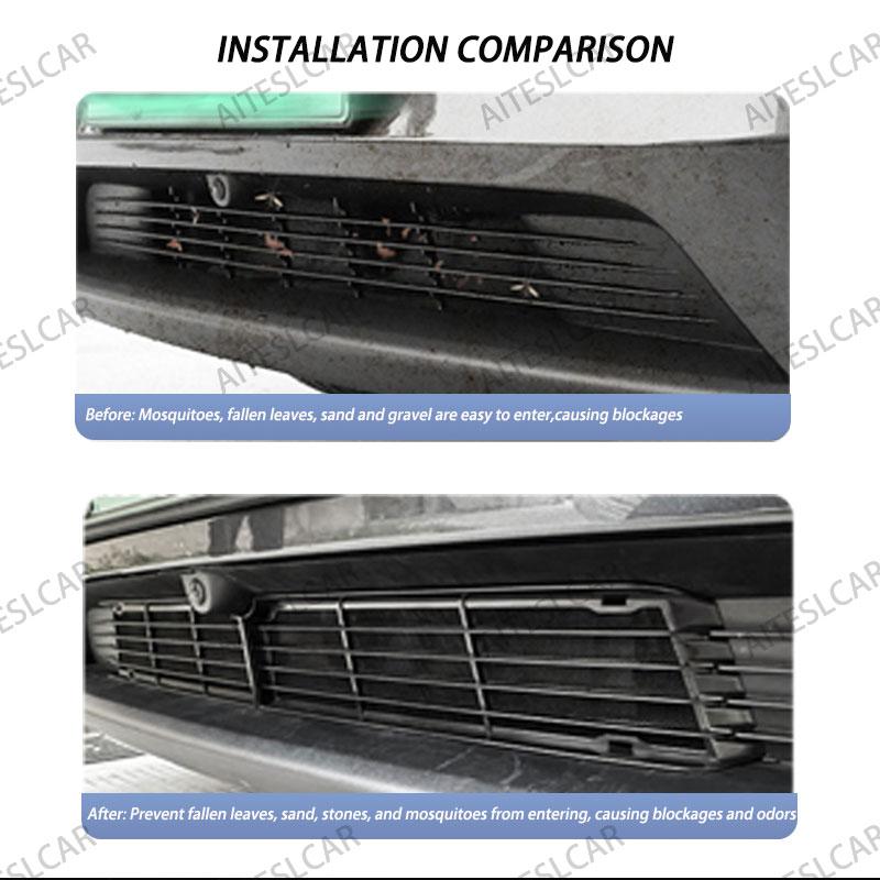 Grille Mesh Inserts For Tesla Model YL/Y Juniper 2025 2026 Front Air Inlet Vent Grille Cover Replacement Anti-insect Accessories