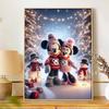 Disney 5d diamond painting full of diamonds diy diamond embroidery decorative painting ornaments living room winter christmas scene