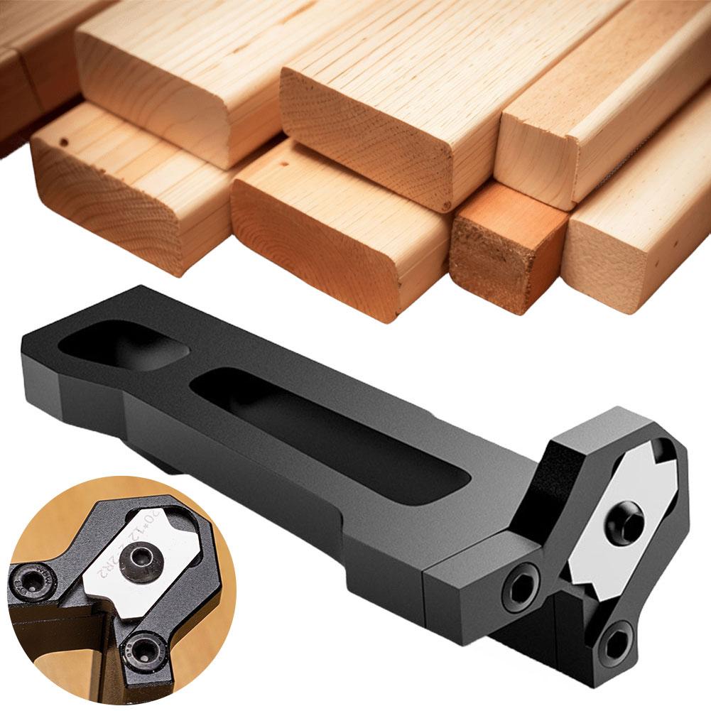 Woodworking Edge Trimmer Chamfer Planer Aluminum Alloy Furniture Shaver with Blade Corner Arc Trimming Tool for Woodworking