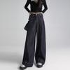 Anti-fading Denim Wide-leg Pants for Women In Autumn Loose Trousers for Women In Autumn Comfortable Wide-leg Jeans for Women In Autumn Slimming