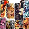 Anime Demon Slayer Case For Apple Iphone 14 11 13 12 Pro Max Xr 7 8 +Se 2020 Xs 6 6s Plus 5 5s Black Silicone Phone Cover Shell