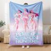 Kpop Demon Hunters Blanket Soft Throw Blanket For Home Bedroom Bed Sofa Travel Office Solid Christmas Blanket