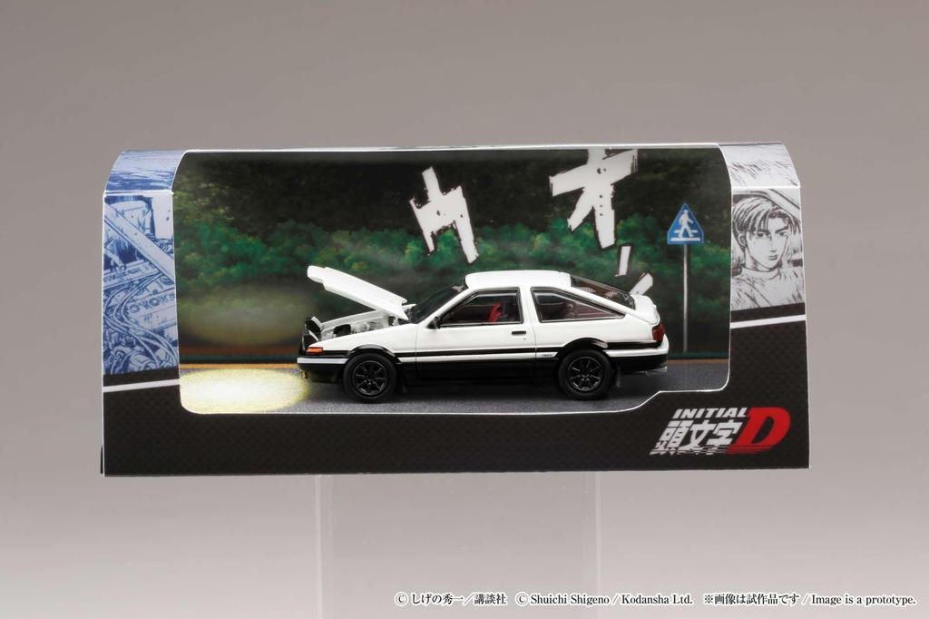 HJ64 Toyota Sprinter Trueno GT APEX Initial D Engine Equipped Model VS Kyoichi Sudo Completed Product 1/64 (AE86) /