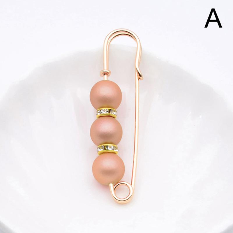 1PC Elegant Simulated Pearl Women Jewelry Accessories Brooches Clothing Ornament Rhinestone