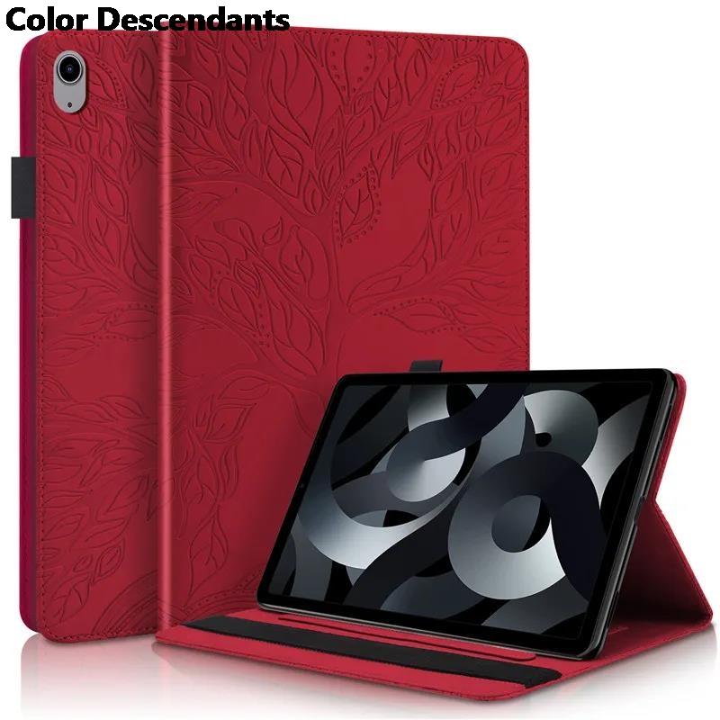 Чехол-книжка для планшета iPad A16 с тиснением "Дерево", кошелек-подставка для Funda iPad 11 11-го поколения 2025, чехол Capa