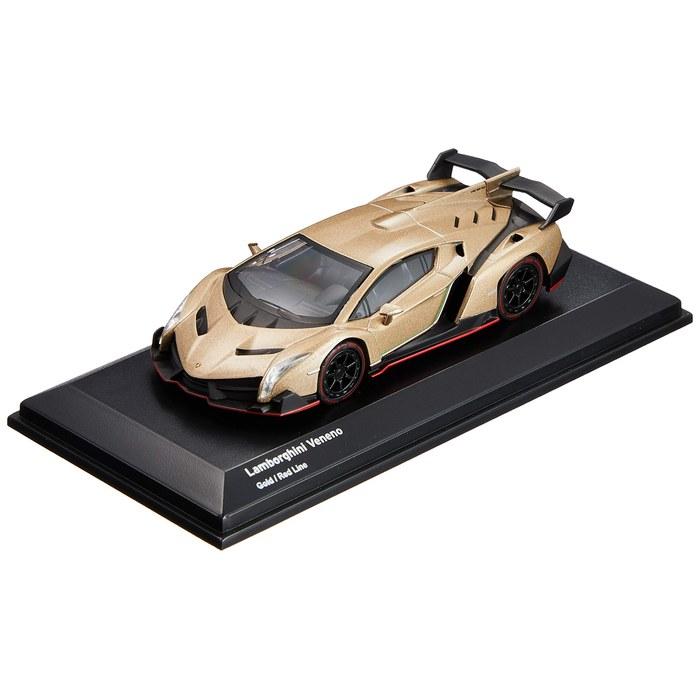 Bunka Original Серия Миниатюрных Автомобилей Масштаба 1/64 Lamborghini Veneno Золотистая Отделка Готовый Продукт