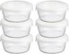 Heat-Resistant Glass Storage Containers, Round, 300ml, MST-30-TW, Set of 6