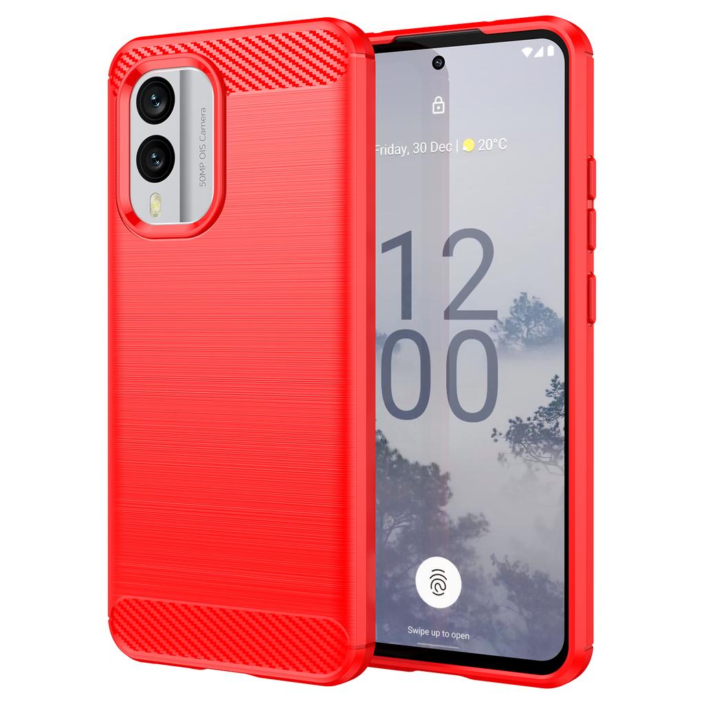Чехол из ТПУ с текстурой углеродного волокна для Nokia X30 X100 XR20 X10 X20, противоударный защитный чехол Funda Coque