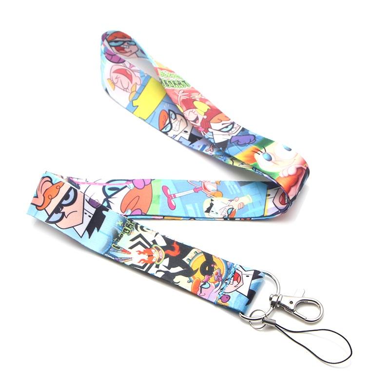 Dexter Lab ремешок для мобильного телефона, ключ-удостоверение, ремешок для мобильного телефона в спортзале, USB-держатель для бейджа, ремешок своими руками