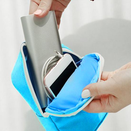 Cable Organizer Bag Excellent Waterproof Lightweight Charger Data Storage Daily Use