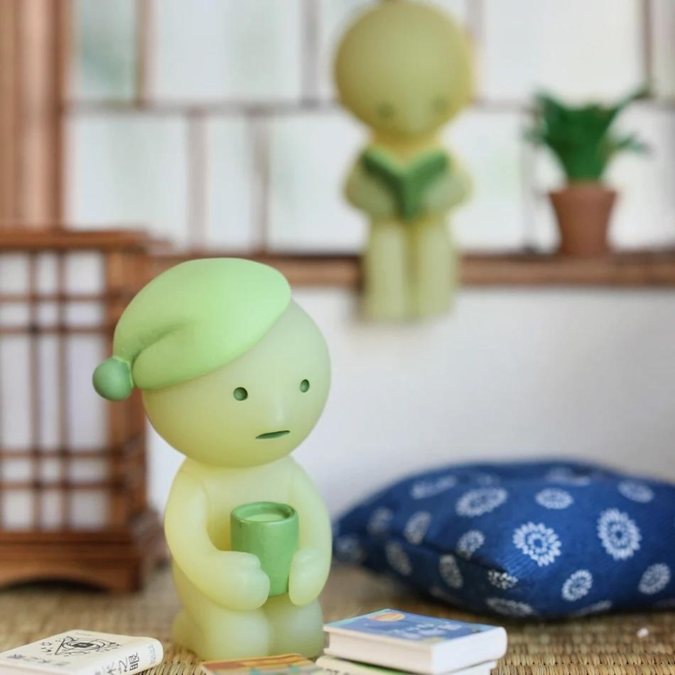 Модель Игрушка SMISKI Разные Серии Светящаяся Зеленая Кукла Слепой Mystery Box Фигурки Действия Украшение Рабочий Стол Для Сюрприза Подарок
