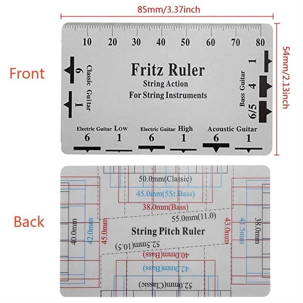 Measurement String Pitch Ruler Luthier Tools Action Gauge Ruler Guitar Ruler  Classical Guitar