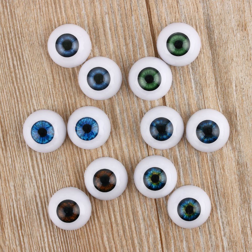 20MM Kids Toy Real Like Accessories Half Round Hollow Realistic Dolls Eyes Eyeballs 20inch New Baby